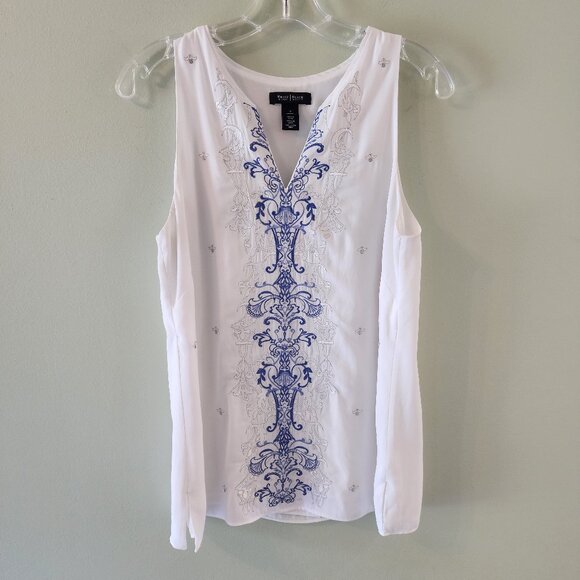 White House Black Market Tops - WHBM Embroidered Top, Size S, EUC